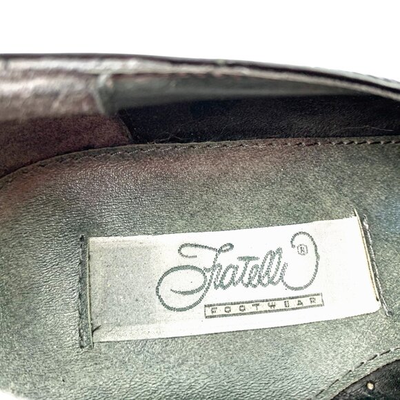 FRATELLI Footwear‎ Black Leather Double Monk Strap Cap Toe Dress Shoes main image 9